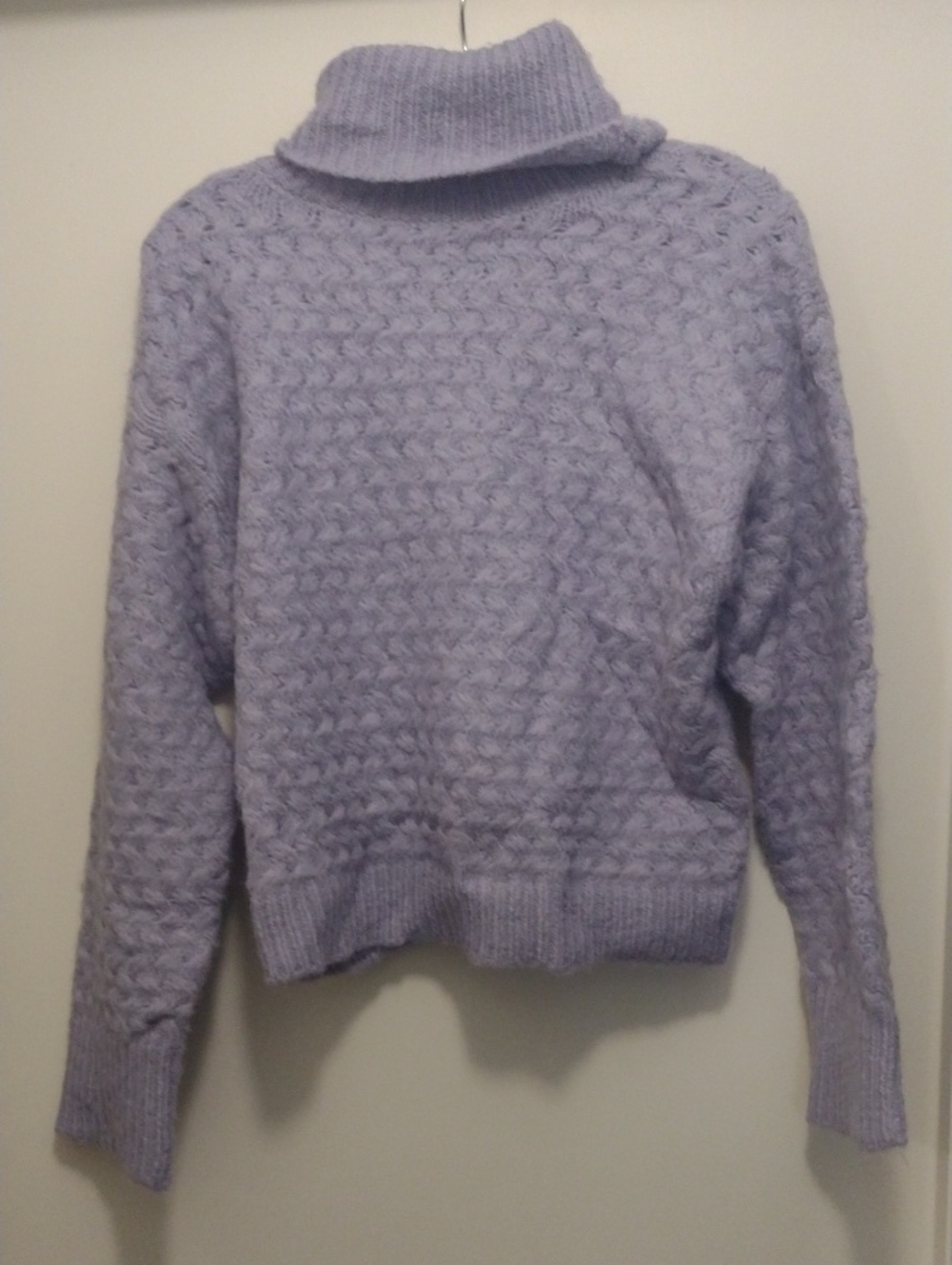 Double Zero Lavender Knit Turtleneck Sweater (J879)